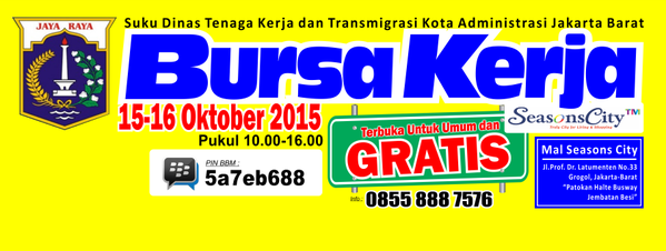 [Job Fair] BURSA KERJA MALL SEASONS CITY