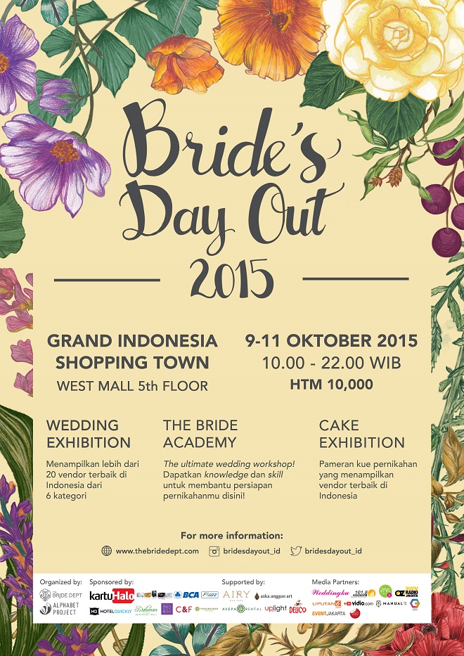 ‘Brides Day Out’ Pameran dan Workshop Persiapan Pernikahan untuk Calon Pengantin