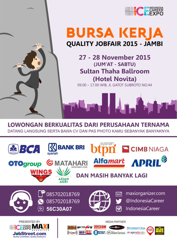 Bursa Kerja, Quality Job Fair 2015 - Jambi