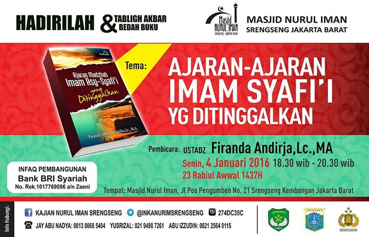 Tabligh Akbar dan bedah buku bersama Ustadz Firanda Andirja, Lc. MA