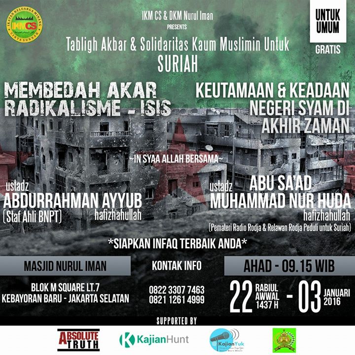 Tabligh akbar dan solidaritas kaum muslimin untuk SURIAH