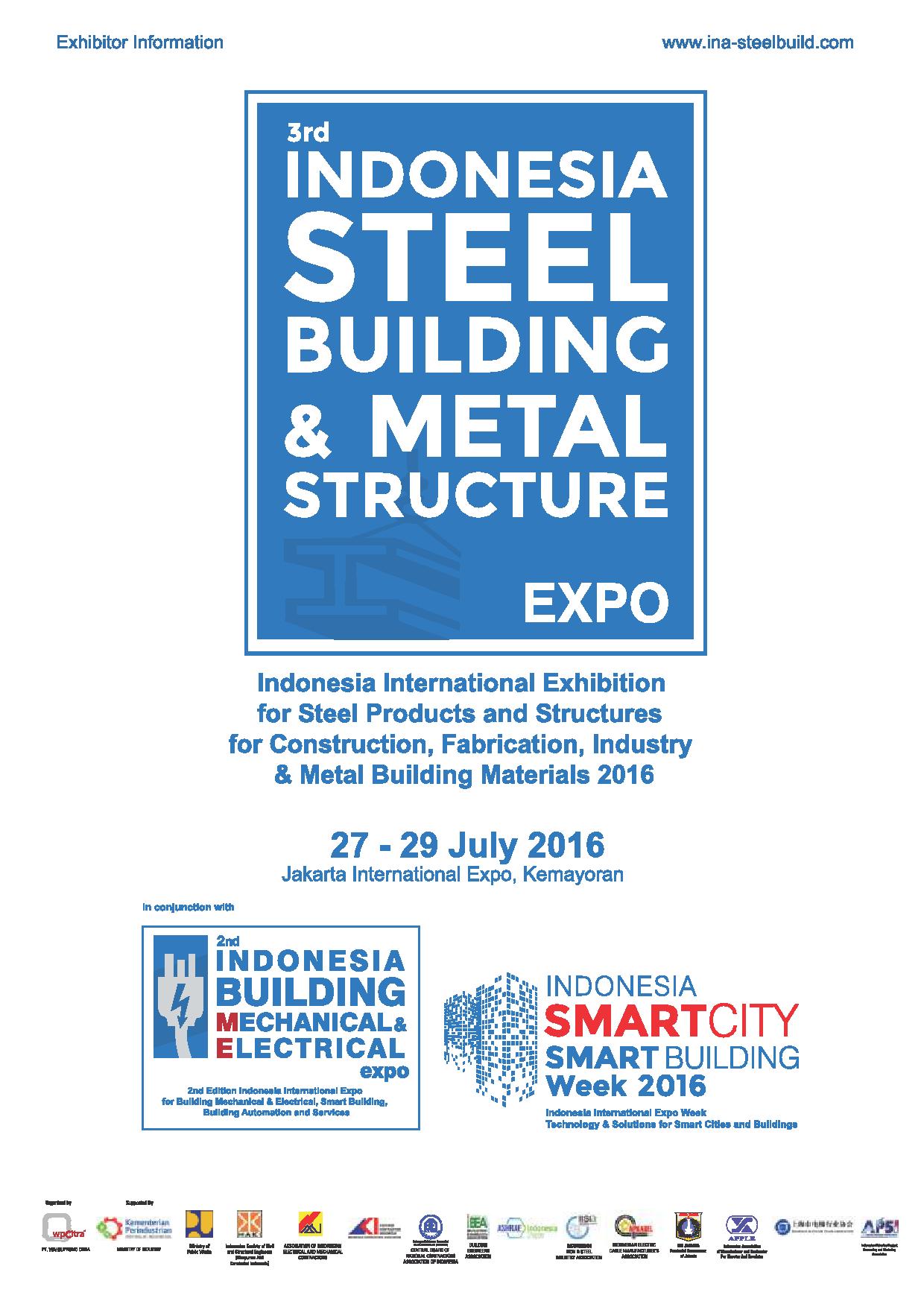 3RD INDONESIA STEEL BUILDING & METAL STRUCTURE EXPO 2016