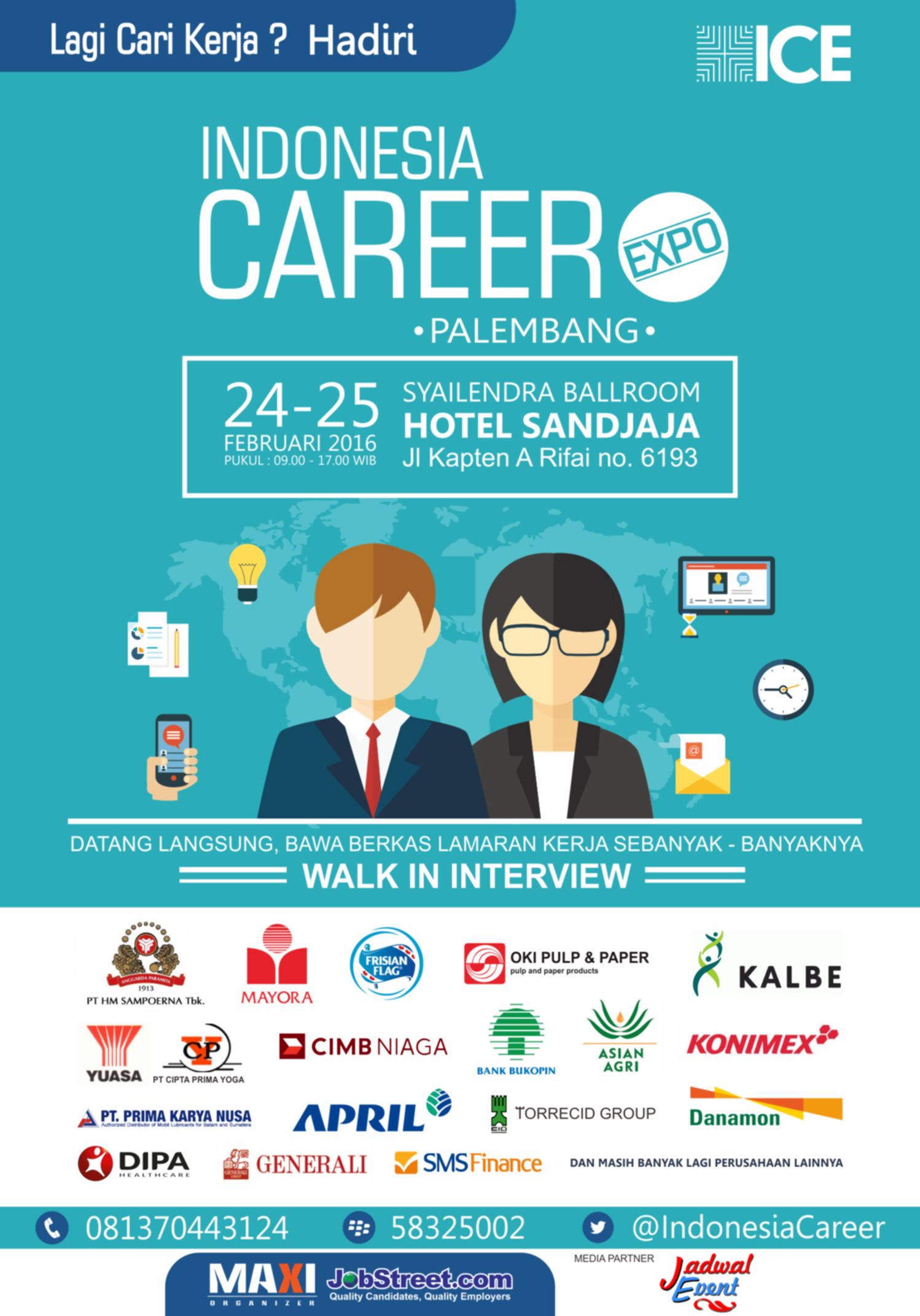 Jobfair Indonesia Career Expo Palembang - Februari 2016