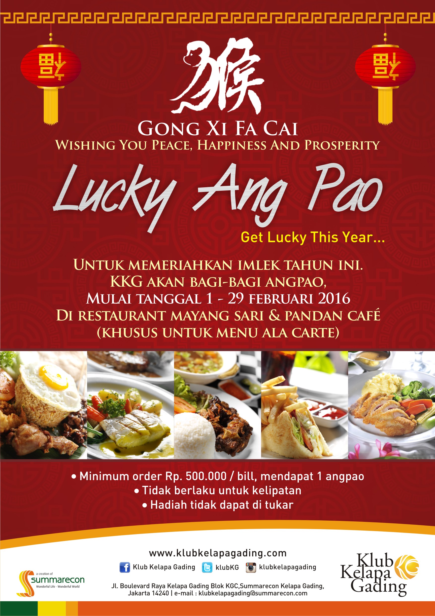 Lucky Angpao Mayang Sari Restaurant & Panda Cafe - Jakarta
