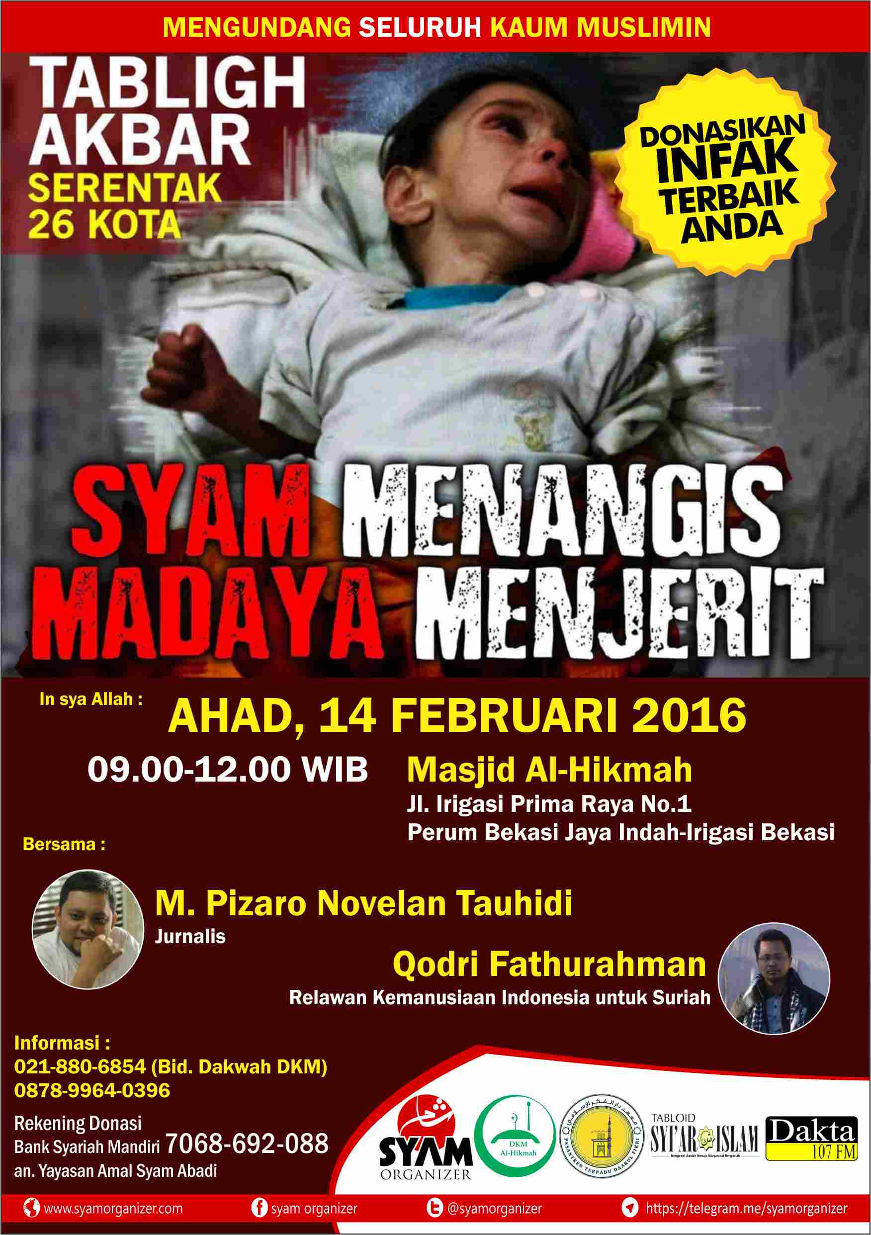 Tabligh Akbar “Syam Menangis, Madaya Menjerit”