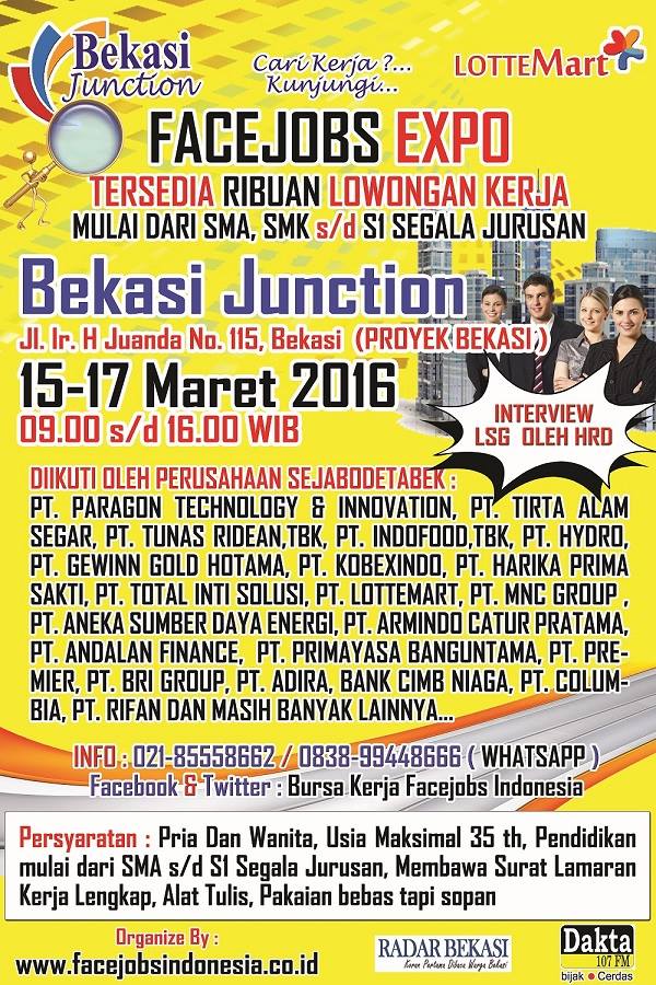 [Job Fair] Facejobs Expo - Bekasi