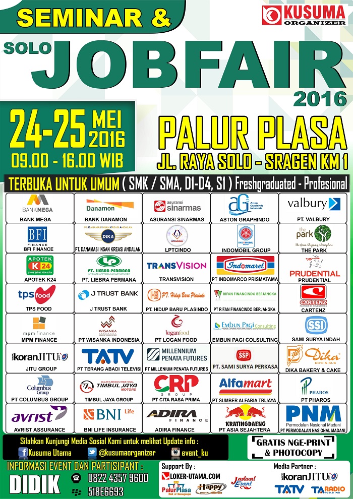 Seminar & SOLO JOB FAIR 2016