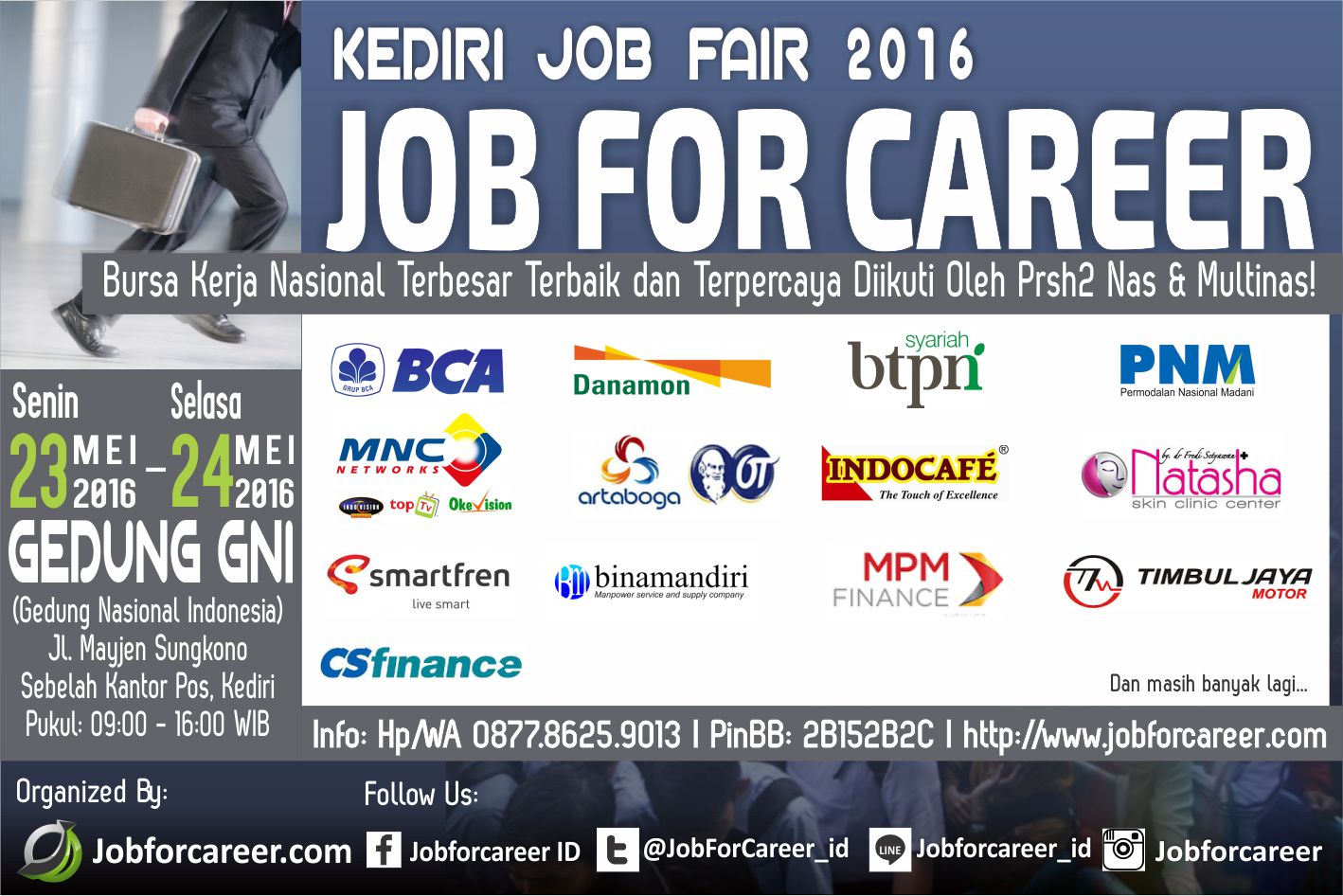 Kediri "JOB FOR CAREER" 2016