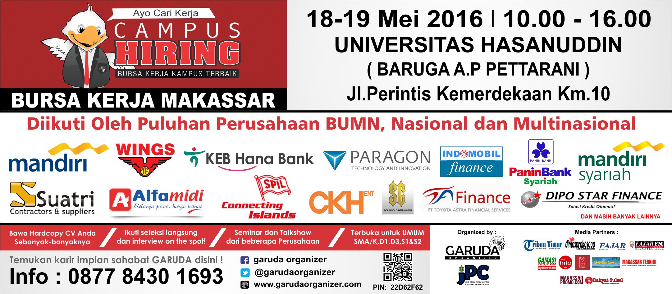 Bursa Kerja "Campus Hiring Makassar with JPC UNHAS" 2016