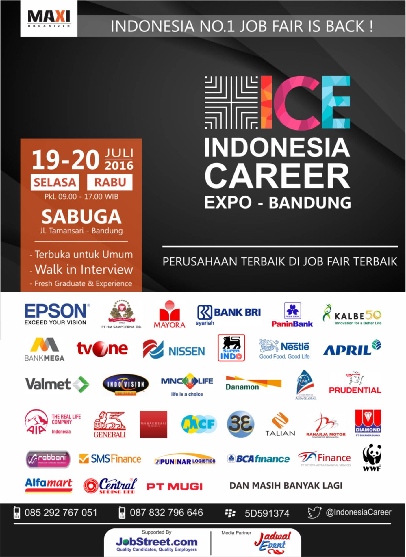 Indonesia Career Expo Bandung - Juli 2016