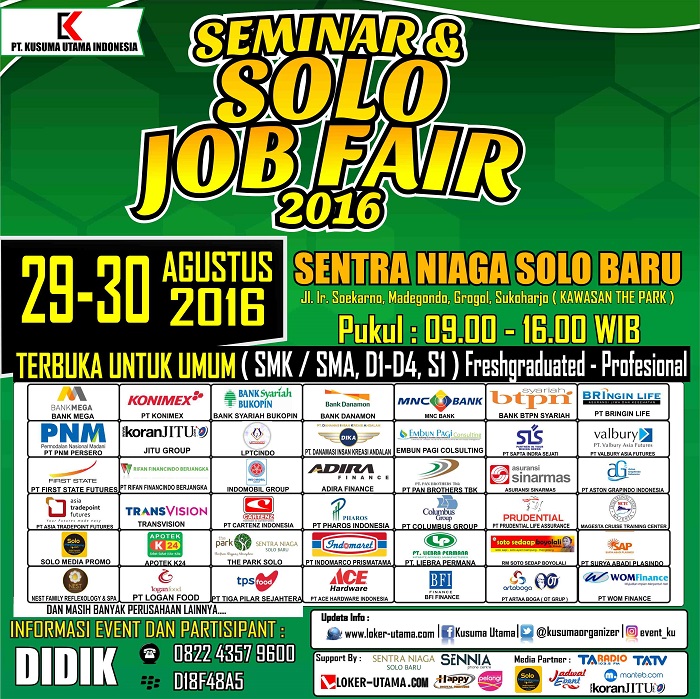 Seminar & Solo Job Fair 2016
