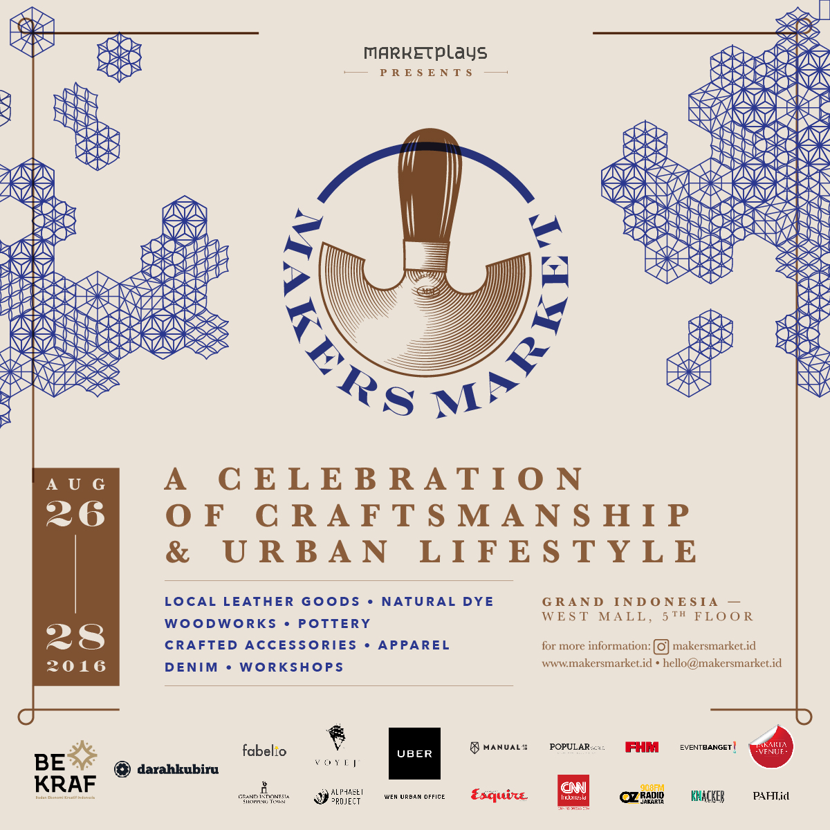 MakersMarket 2016 - Celebration Craftsmanship & Urban Lifestyle - Jakarta