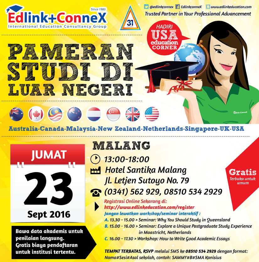 Pameran Studi di Luar Negeri - Malang