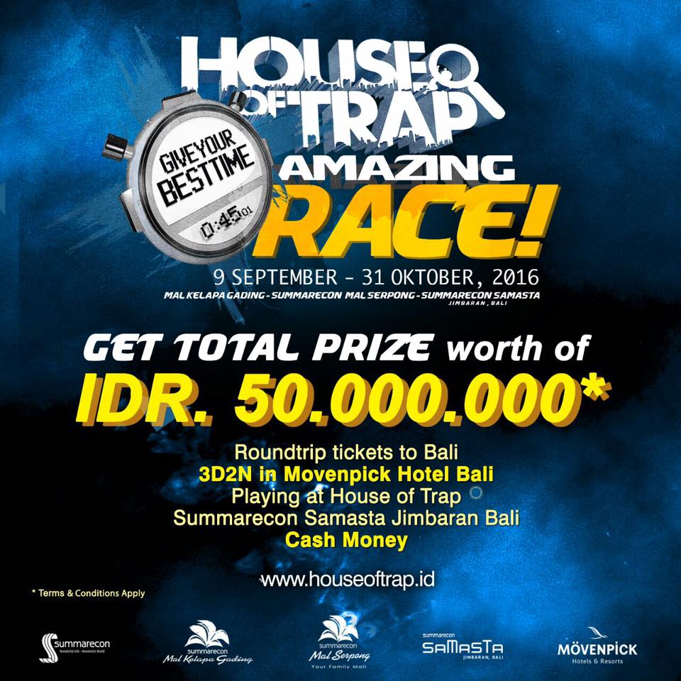 House of Trap Amazing Race! - Mal Kelapa Gading