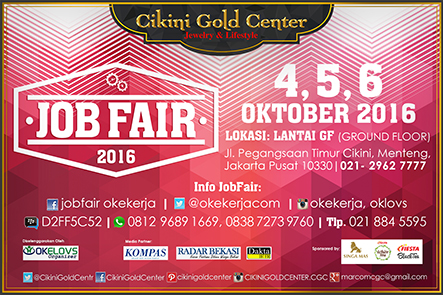 JOBFAIR OKEKERJA CIKINI - Oktober 2016