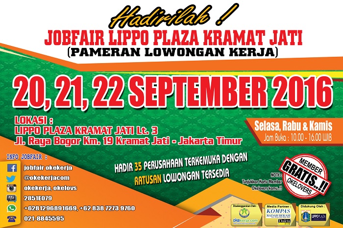JOBFAIR LIPPO PLAZA KRAMAT JATI - September 2016