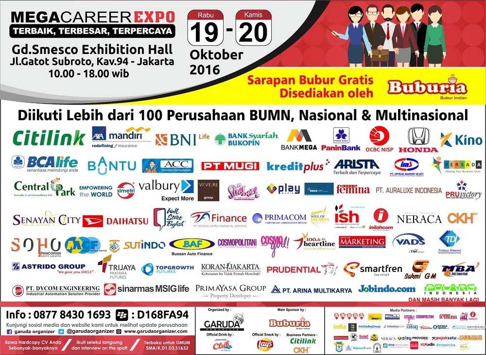 Mega Career Expo Jakarta - Oktober 2016