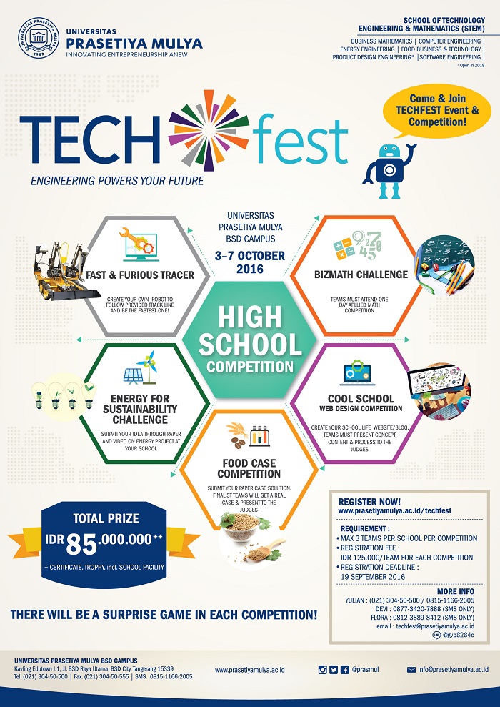 TECHfest 2016 - Universitas Prasetiya Mulya - Kampus BSD