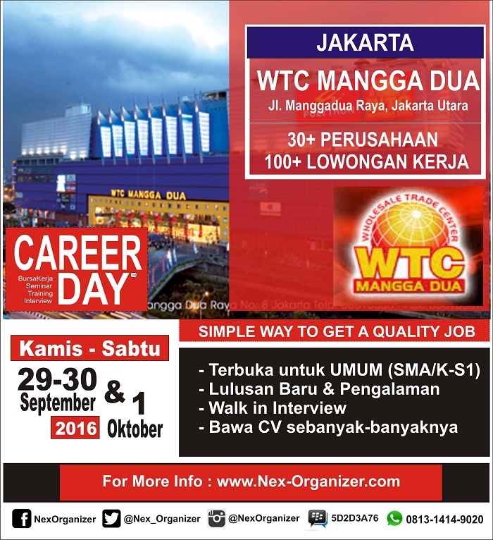 [Job Fair] JAKARTA CAREER DAY - September & Oktober 2016