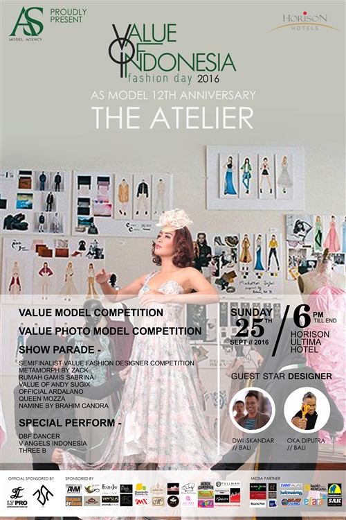 Value of Indonesia 2016 Fashion Day : "THE ATELIER" - Malang