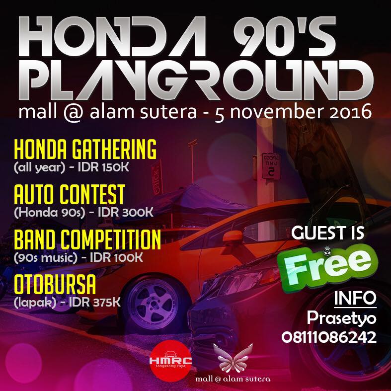 Honda 90’s Playground - Tangerang