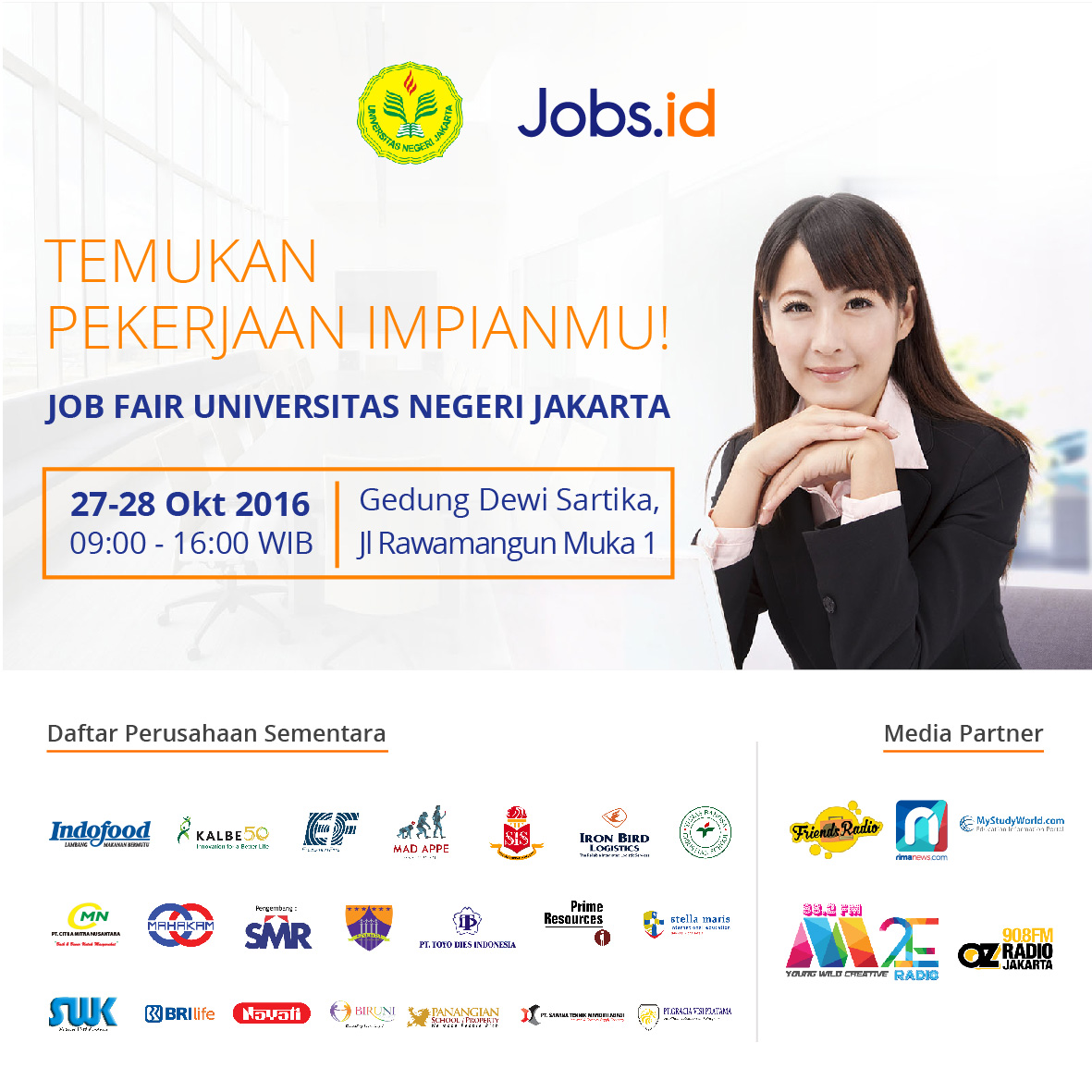 Universitas Negeri Jakarta Job Fair - Oktober 2016