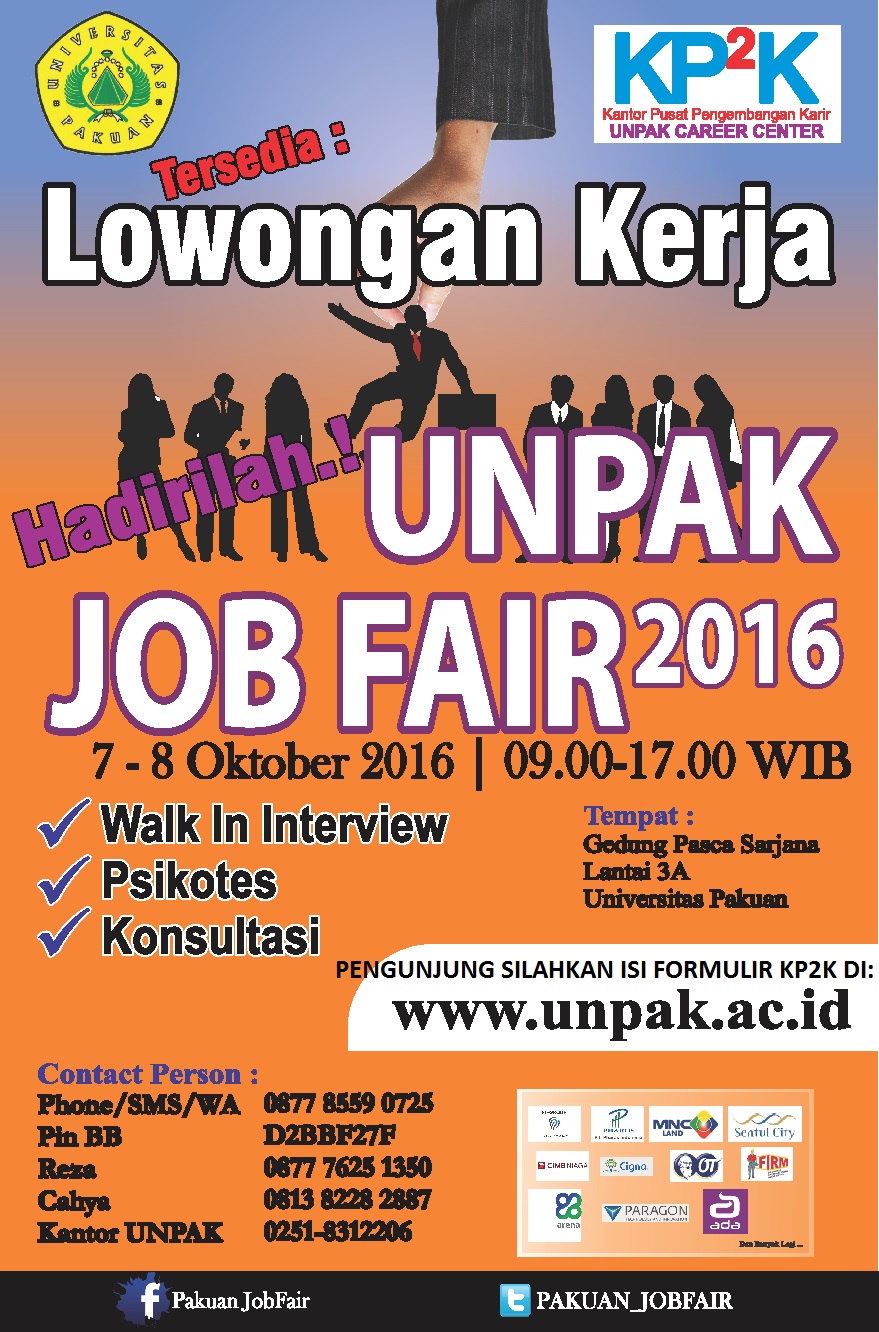 Spektakuler Job Fair Universitas Pakuan Bogor 2016