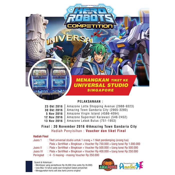 Hero Of Robots Competition 2016 Road To Universal Studio
