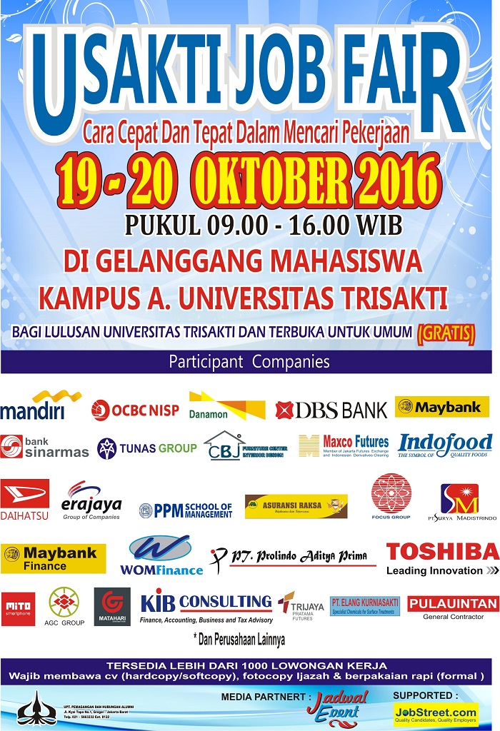 USAKTI Job Fair - Oktober 2016