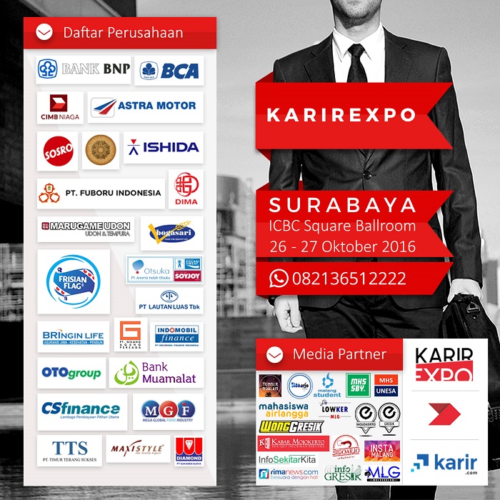 [Job Fair] KARIR EXPO Surabaya - Oktober 2016