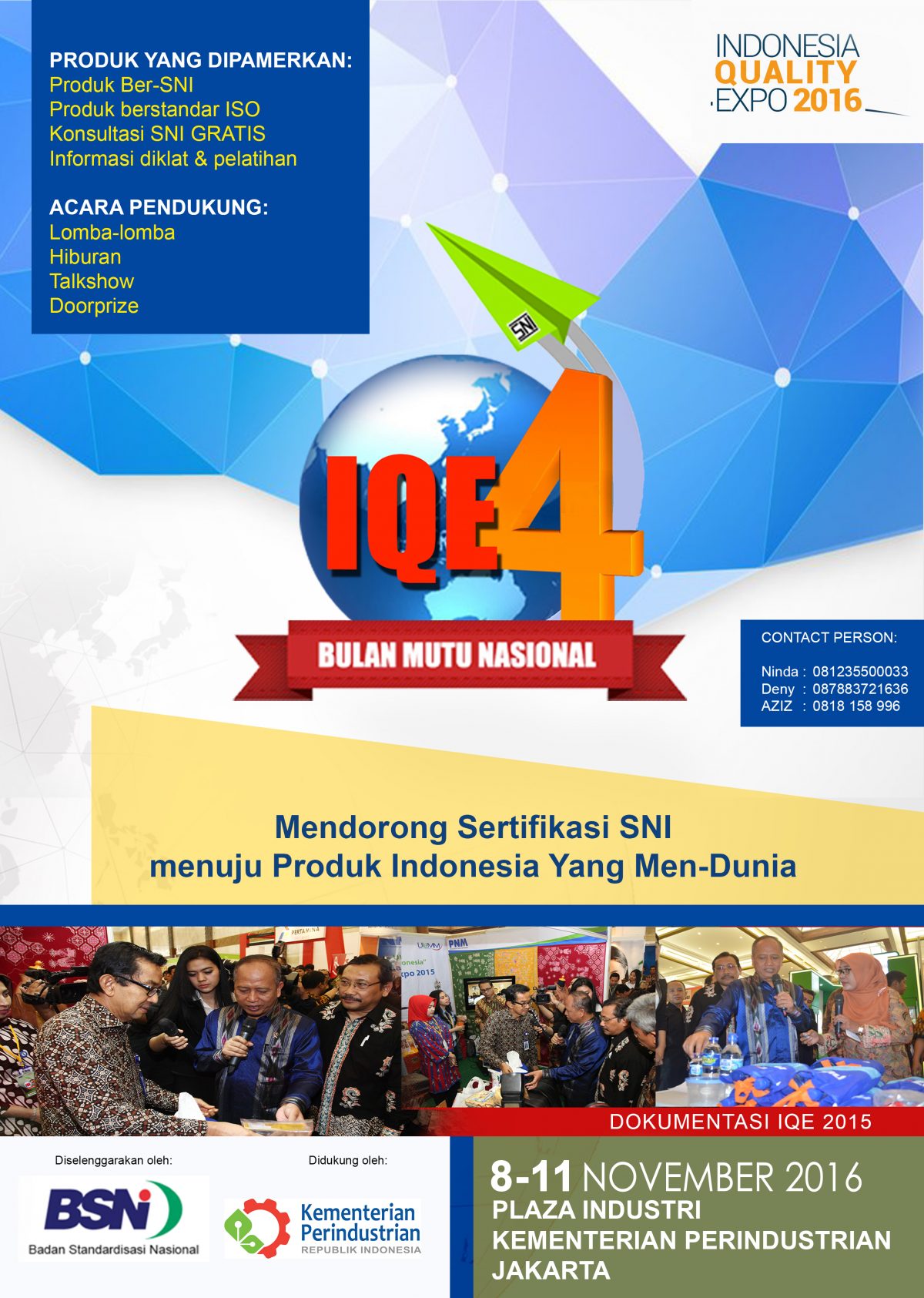 Indonesia Quality Expo (IQE) 2016 - Jakarta