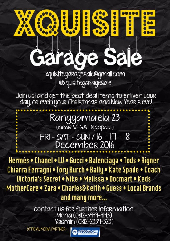 Xquisite Garage Sale - Bandung