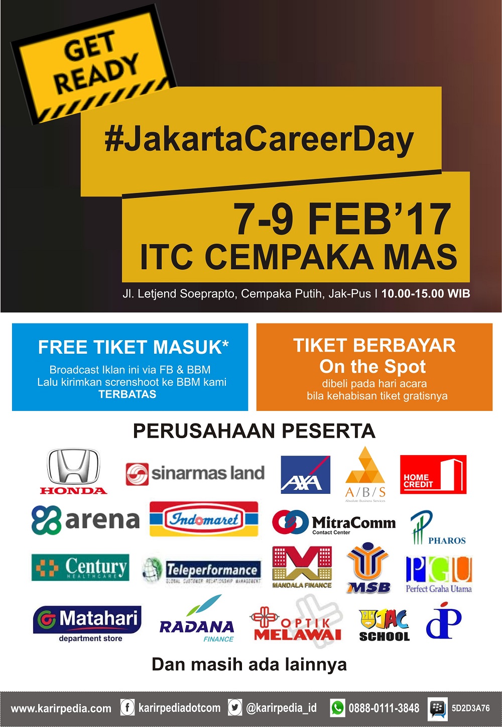 [Job Fair] Jakarta Career Day - Februari 2017