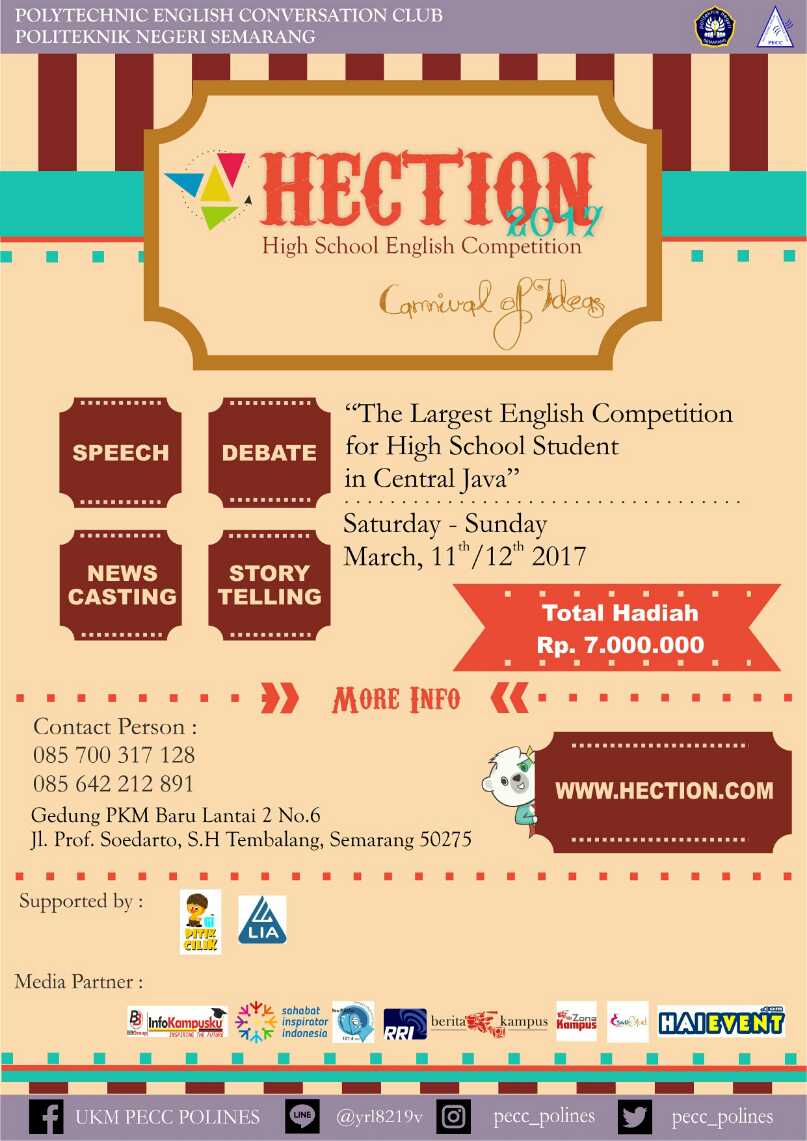 HECTION (High School English Competition) - Politeknik Negeri Semarang