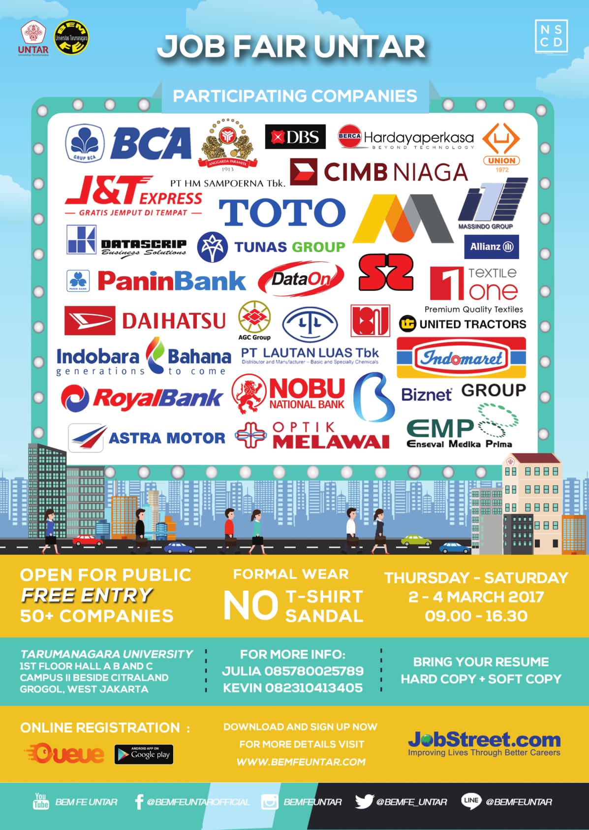 [JOB FAIR UNIVERSITAS TARUMANAGARA] - Maret 2017