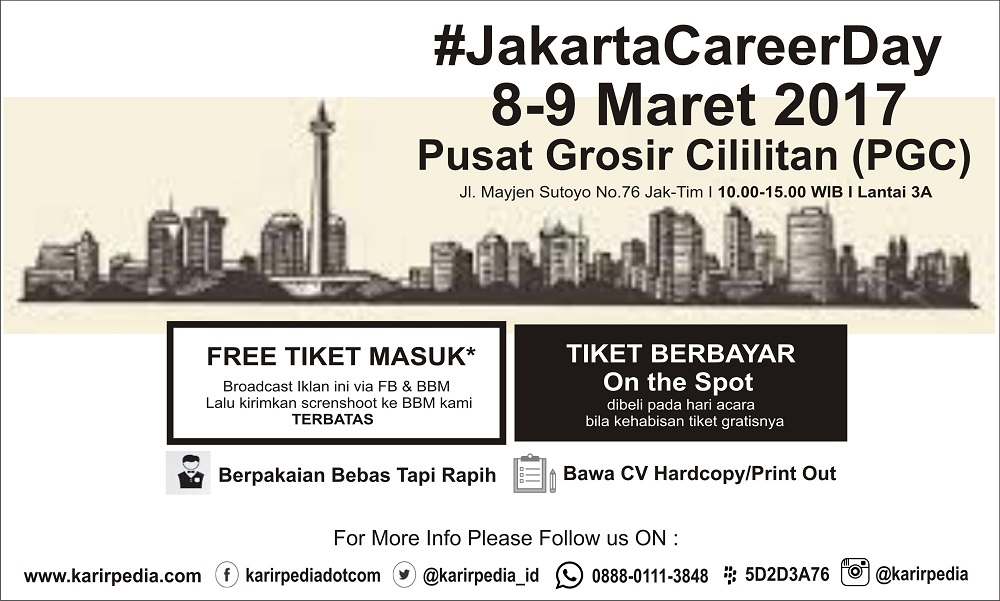 [Job Fair] Jakarta Career Day - Maret 2017