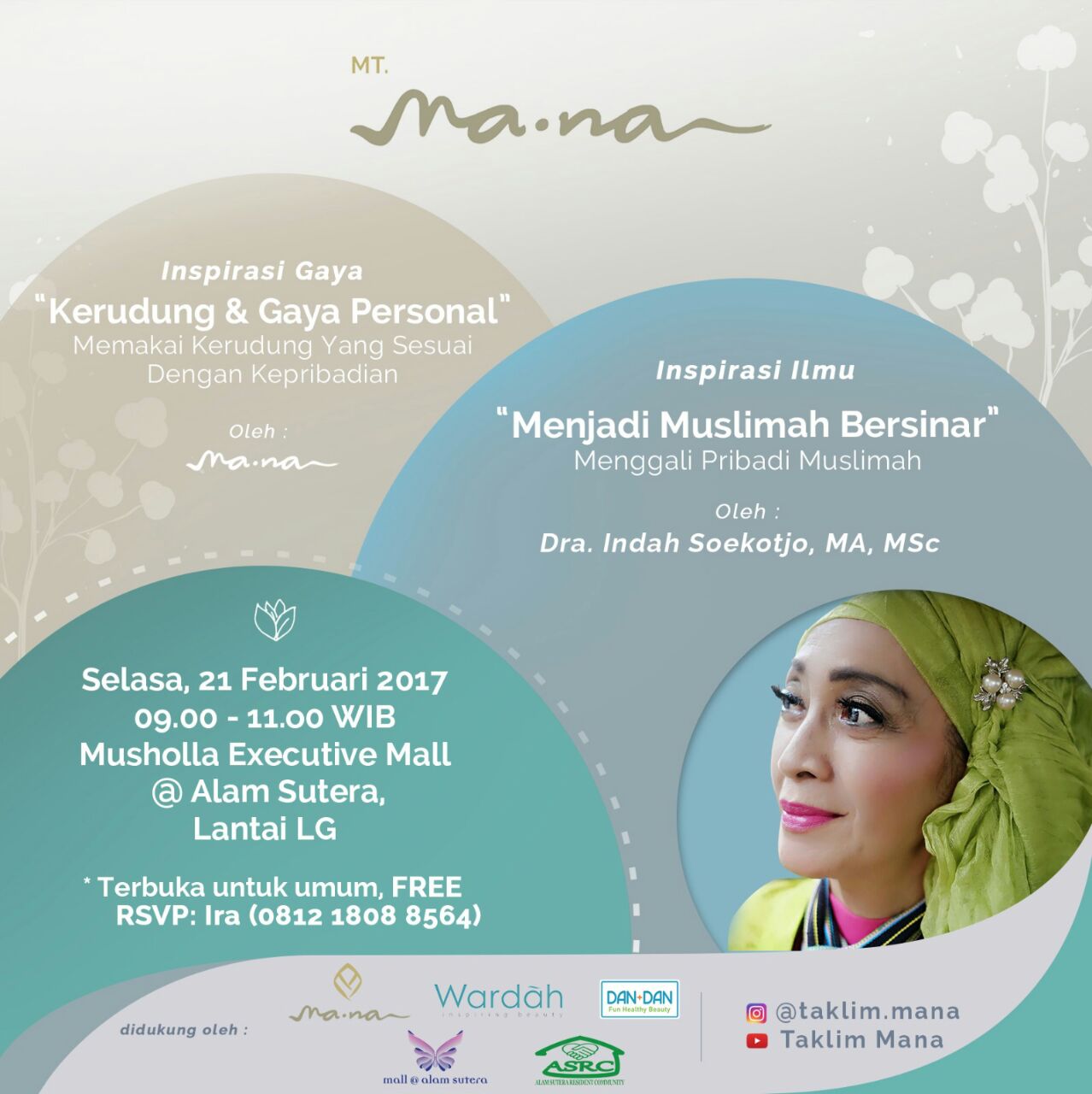 Kajian Inspiratif Taklim Mana - Alam Sutera, Lower Ground