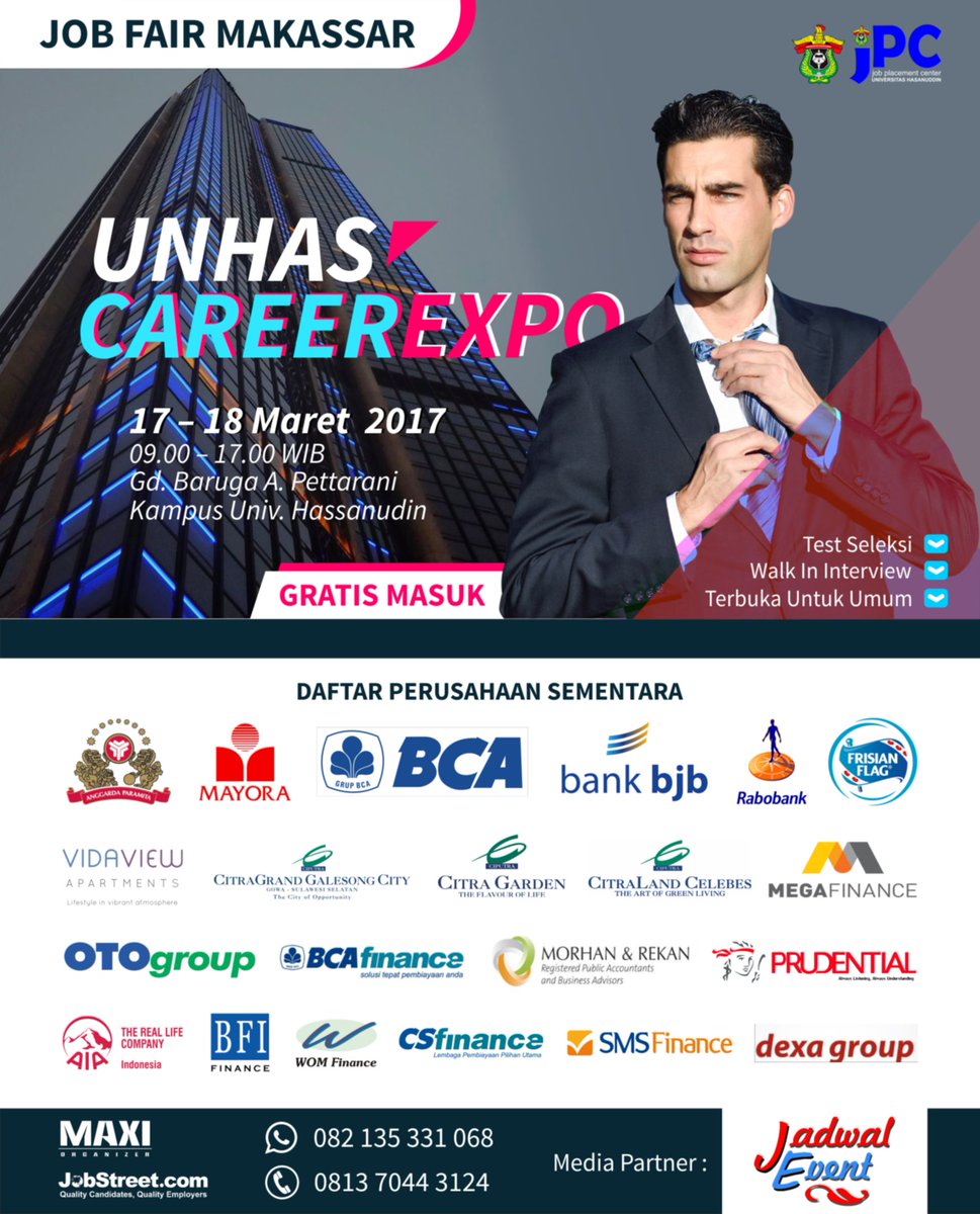 [Job Fair] UNHAS Career Expo - Maret 2017