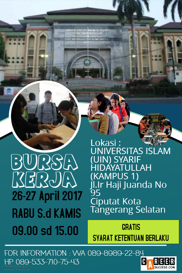 Job Fair Universitas Negeri Islam (UIN) - April 2017