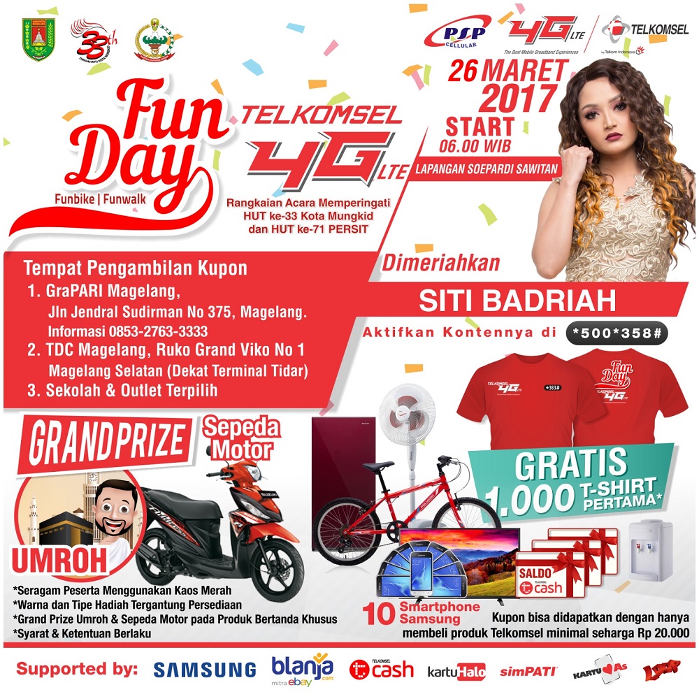 Funwalk & Funbike Telkomsel Funday - Magelang