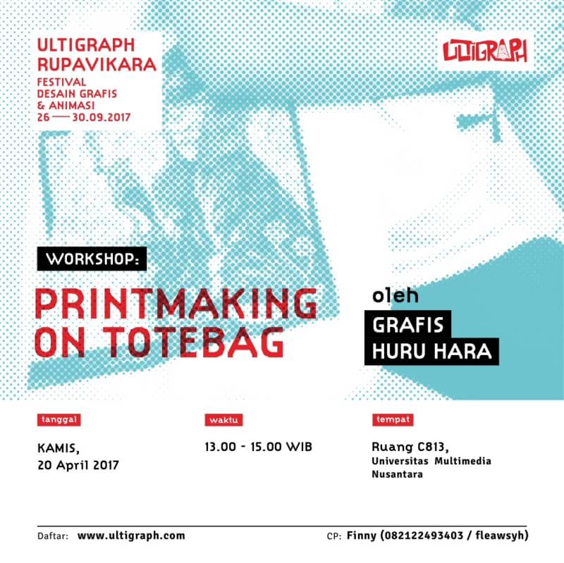 Workshop Printmaking on Totebag - Tangerang
