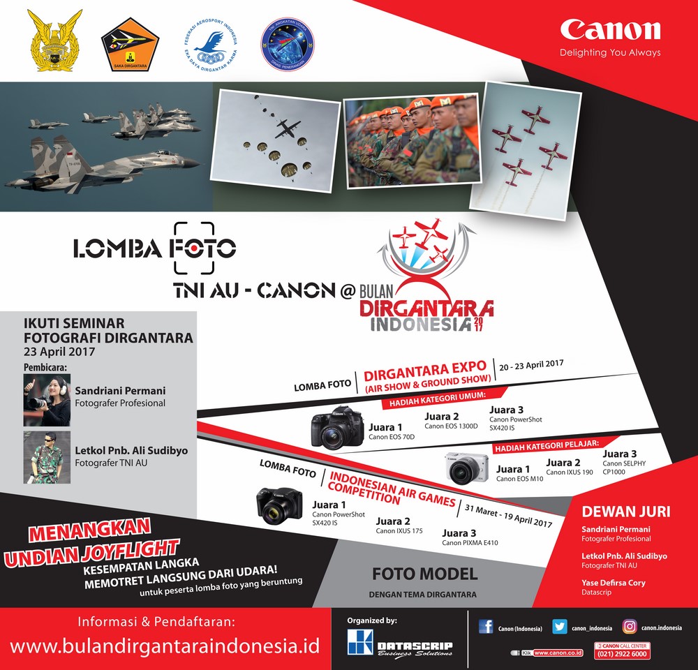 Lomba Foto TNI AU dan Canon Indonesia - Bulan Dirgantara Indonesia