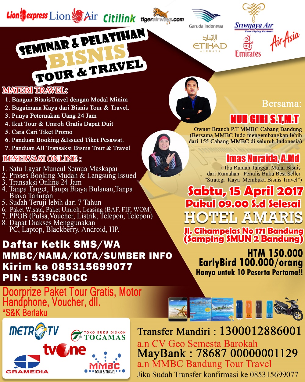 Seminar & Pelatiihan Bisnis 1 Modal Multi Transaksi