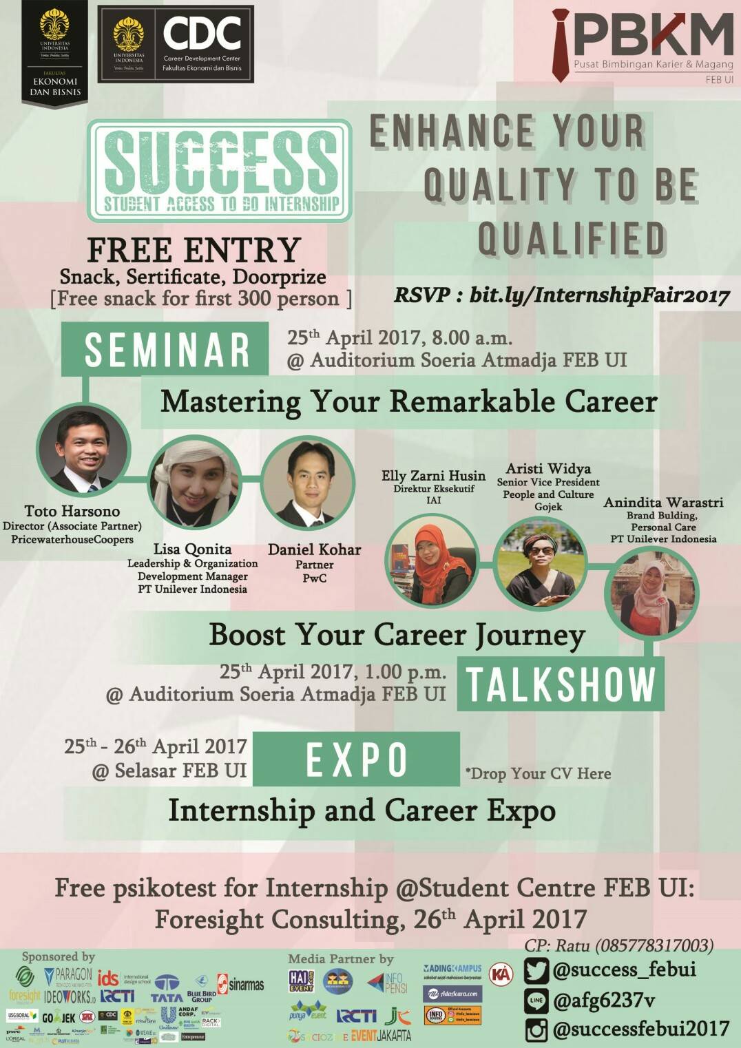 SUCCESS 2017 : "Enhance Your Quality To Be Qualified"