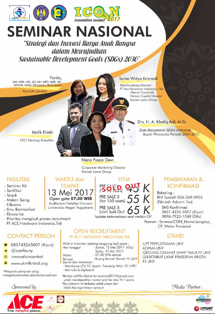 Seminar Nasional - Innovation Contest (ICON) 2017