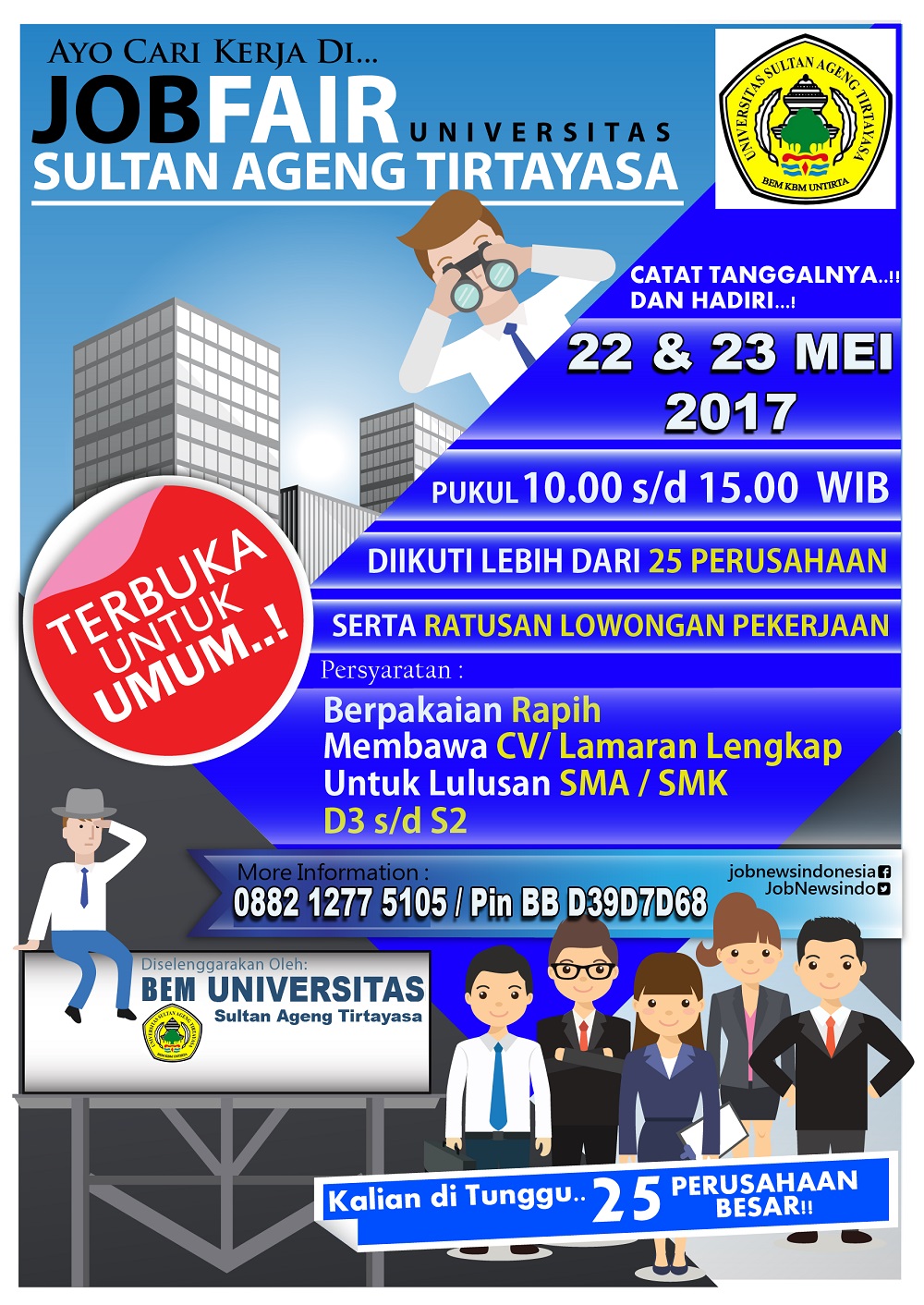 Job Fair Universitas Sultan Ageng Tirtayasa - Mei 2017