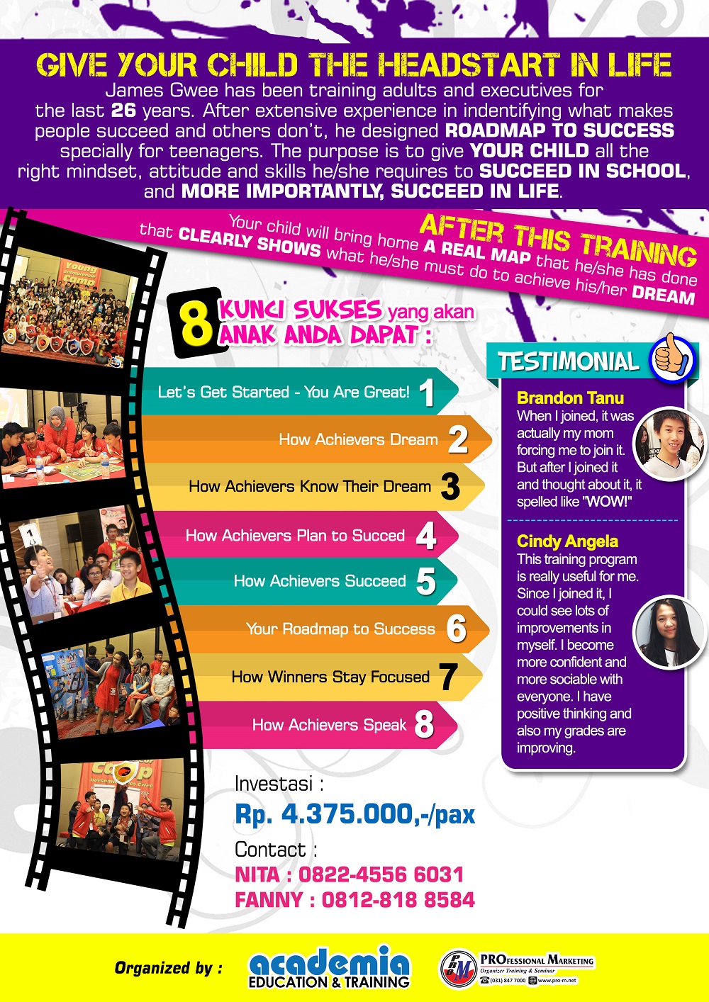 Program DREAM ACHIEVERS with Mr.James Gwee and Team