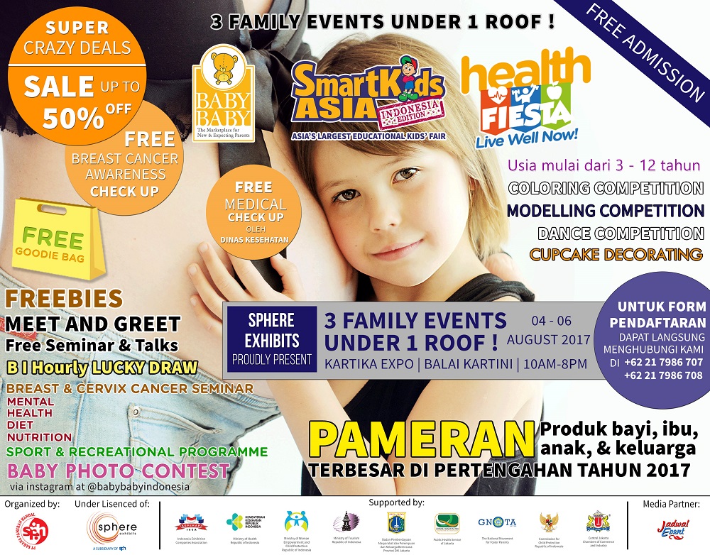 3 FAMILY EVENT UNDER 1 ROOF [ SMARTKIDS ASIA, BABYBABY dan HEALTH FIESTA INDONESIA EDITION ]