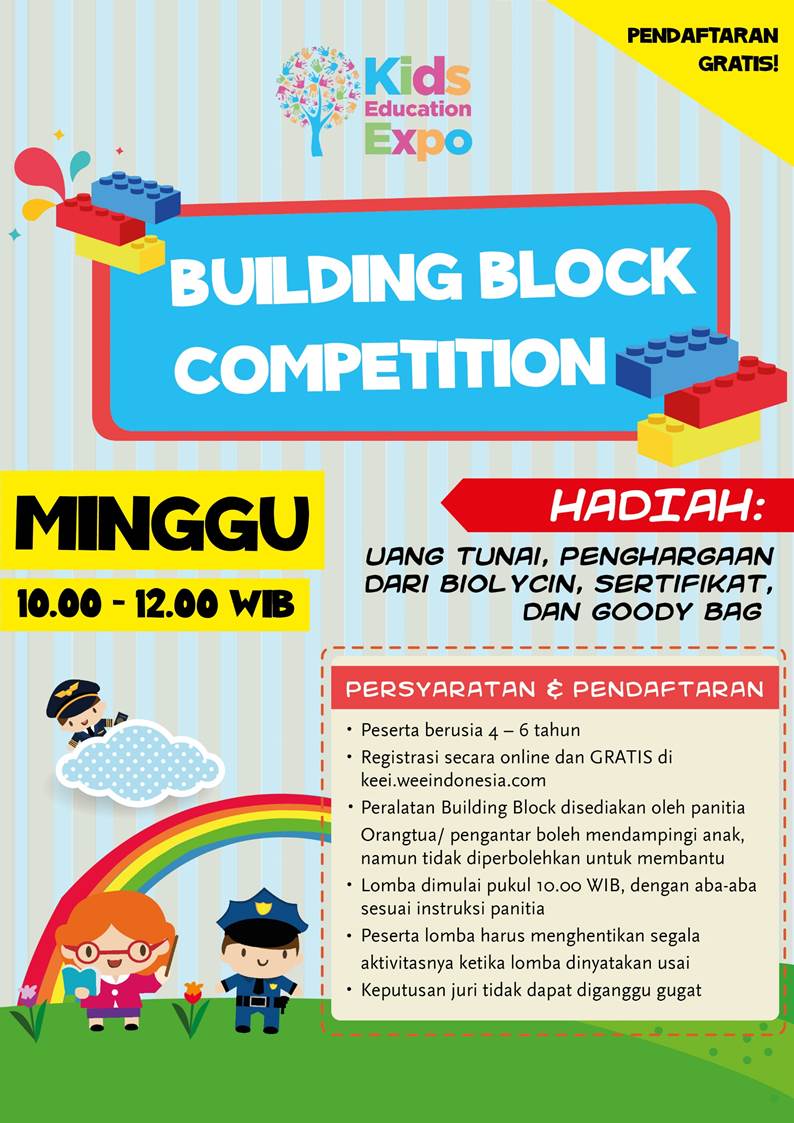 Building Block Competition Kids Education Expo Indonesia 2017