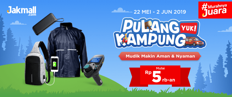 Jakmall.com - Promo Mudik Pulang Kampung Yuk, Mulai Rp5 Ribuan!